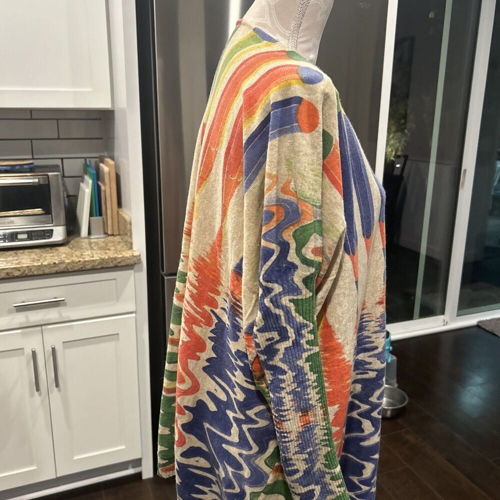 Maya Antonia Loose Sweater Dress Long Sleeve Pencil Medium Large Colorful - Picture 10 of 15